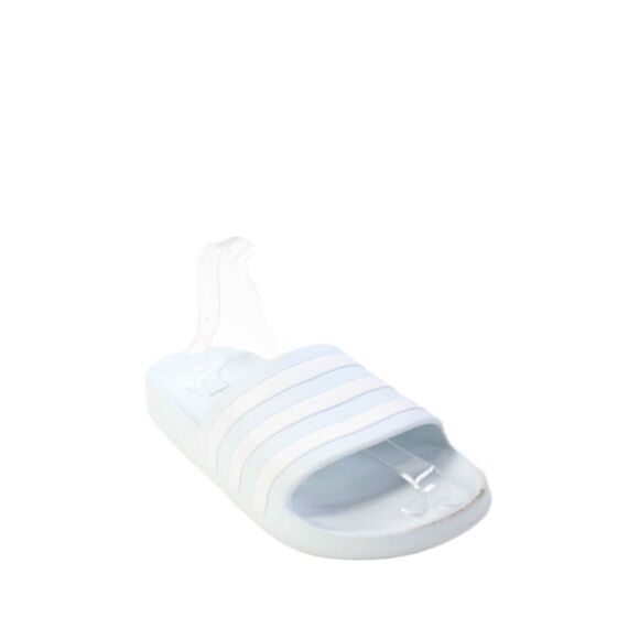 adidas Shoes - Adidas Womens Striped Slip On Casual Slides Light Blue Size 9